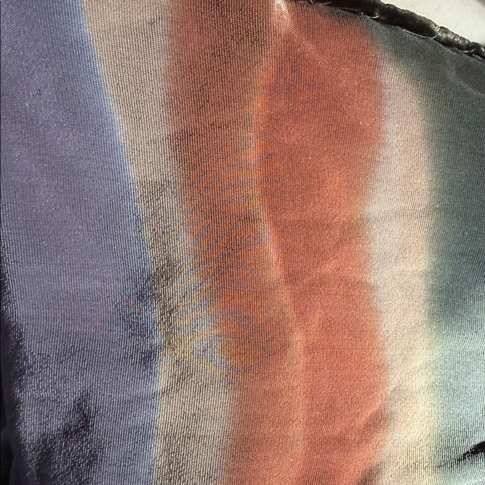 Artisan Hand Painted Velvet Rectangular Gorgeous … - image 5